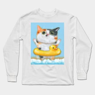 Rubber Ducky Kitty 2 Long Sleeve T-Shirt
